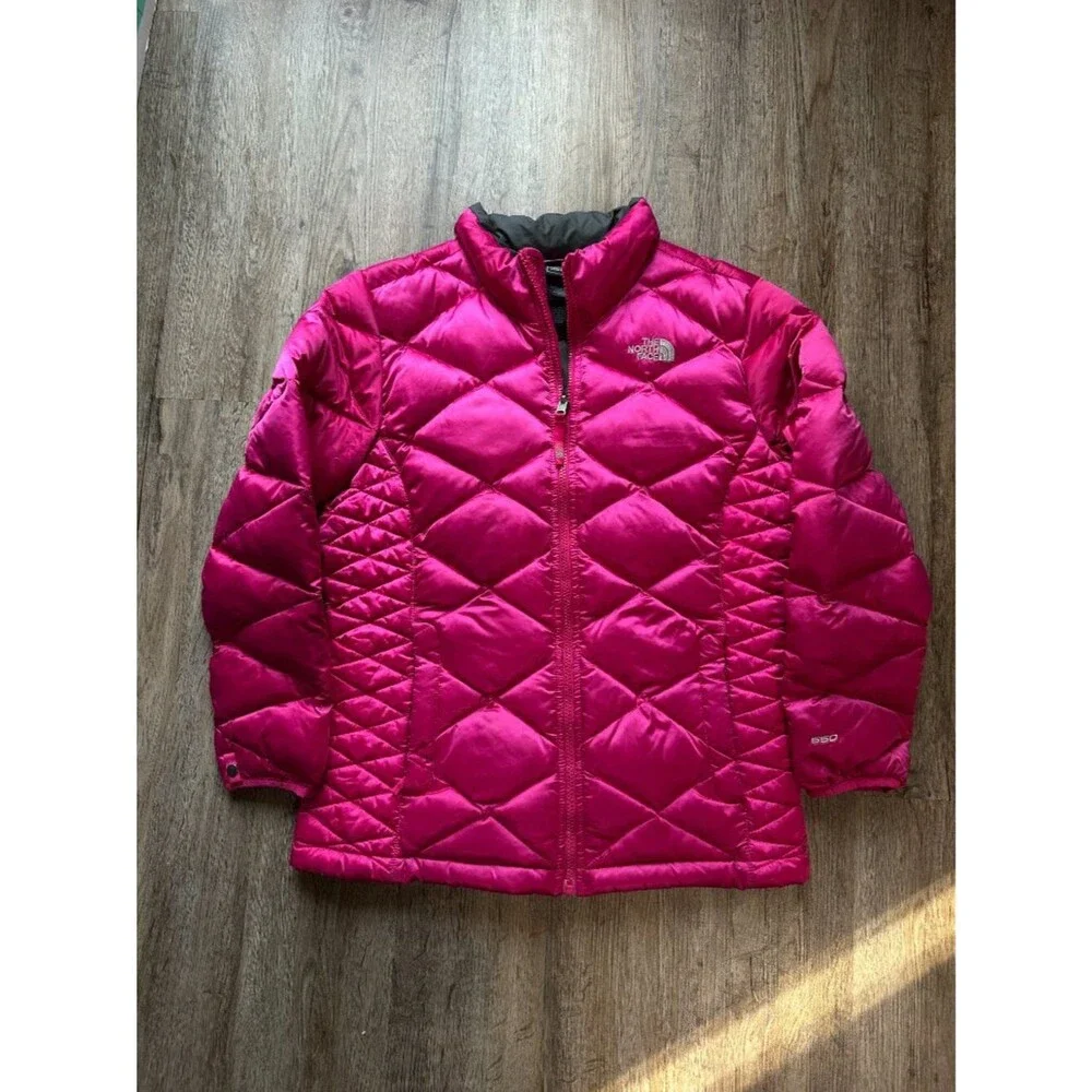 The North Face Girls XL 18 Aconcagua 550 Puffer Jacket Goose Down Coat Hot Pink